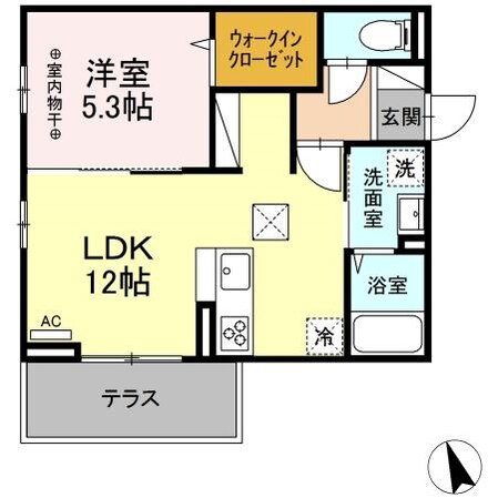 D-room　清水新居　IIの物件間取画像